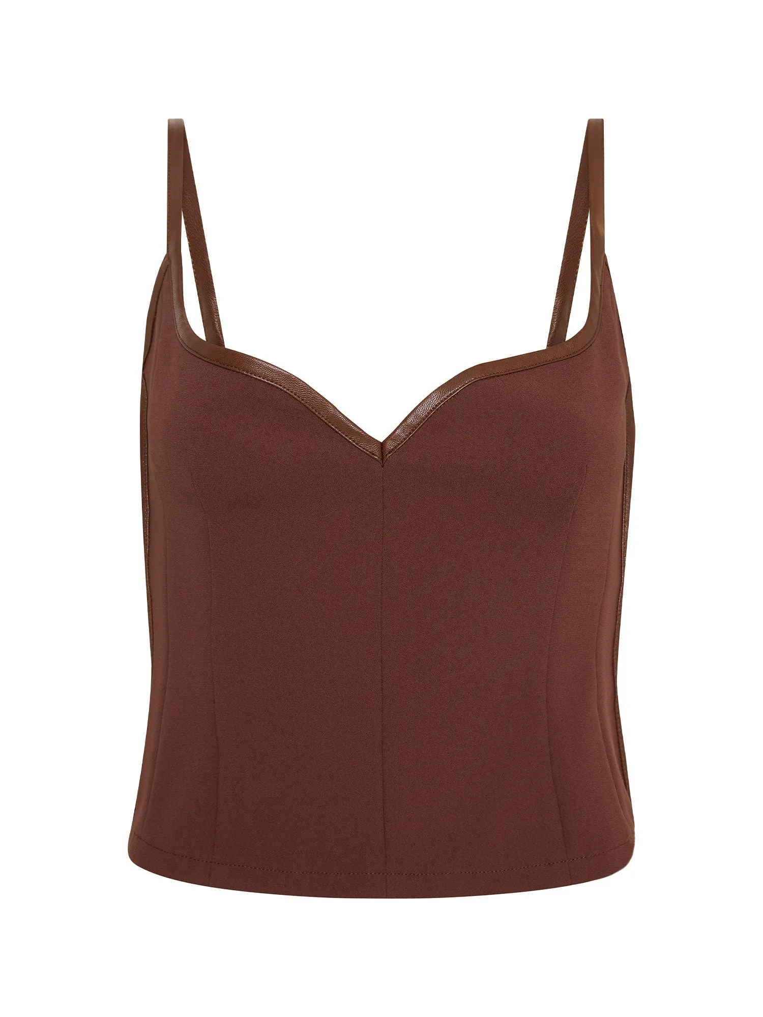 08 Heart Singlet | Cocoa