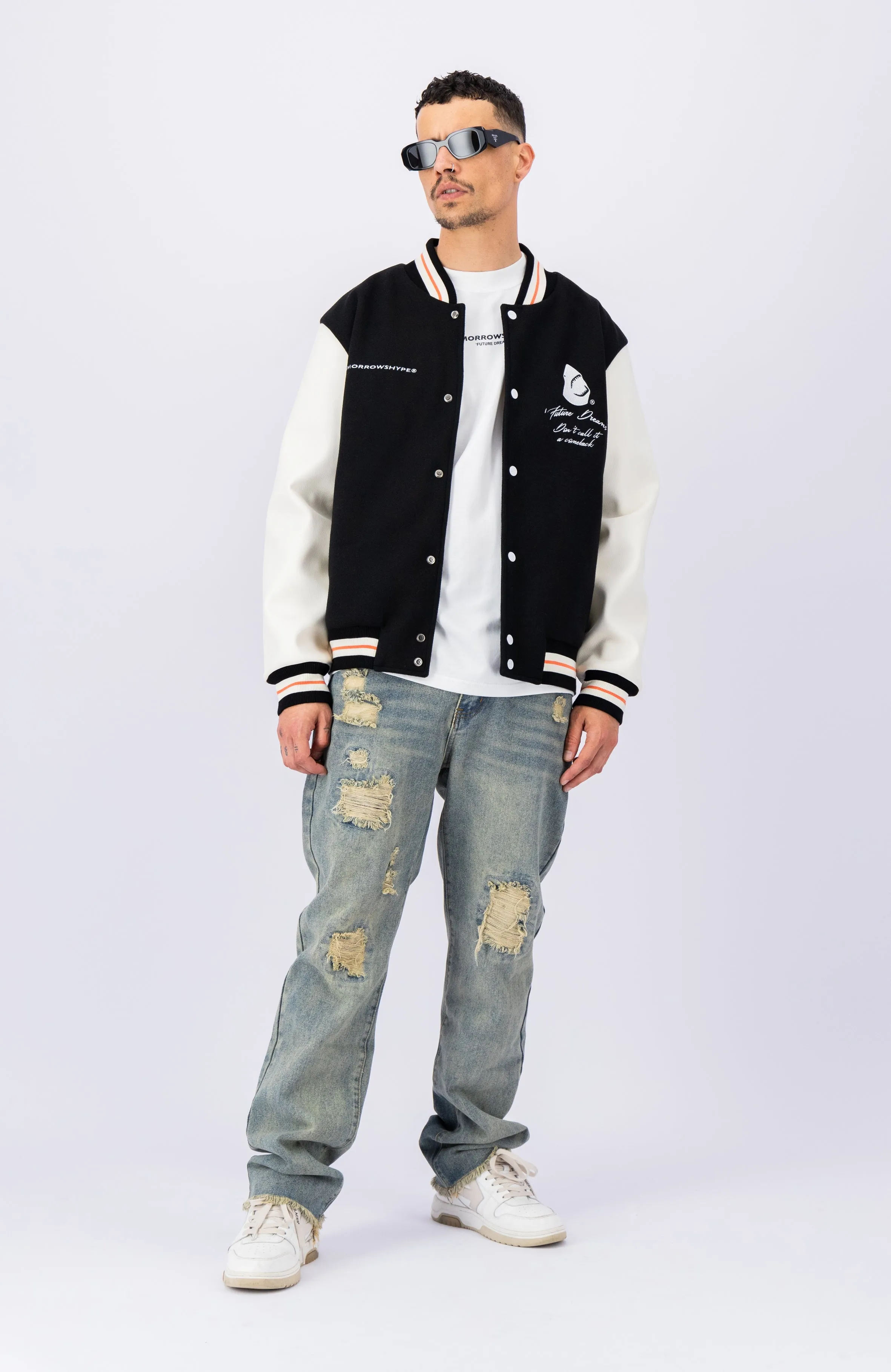 2Morrowshype Comeback Varsity Jacket Zwart