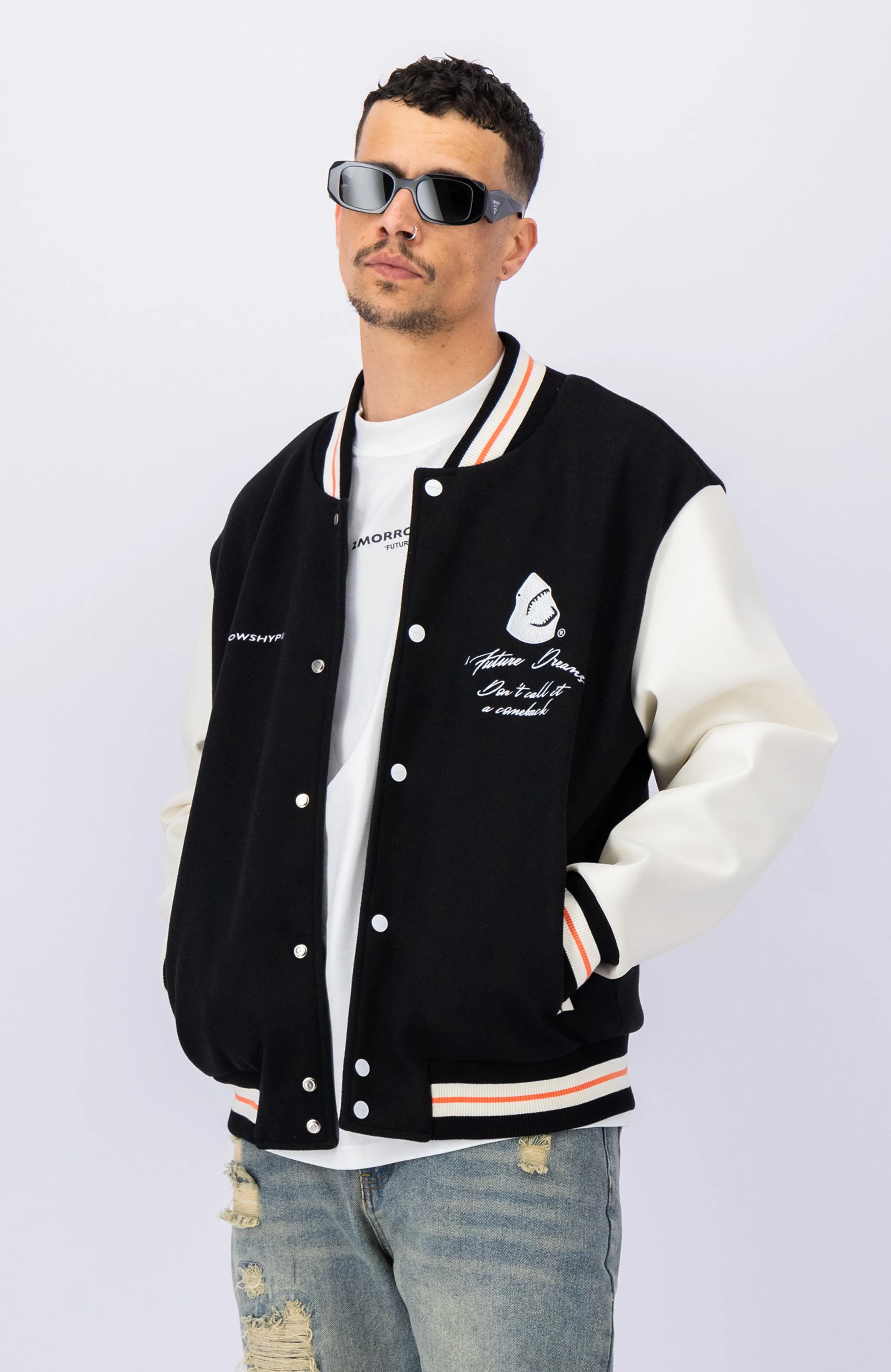 2Morrowshype Comeback Varsity Jacket Zwart