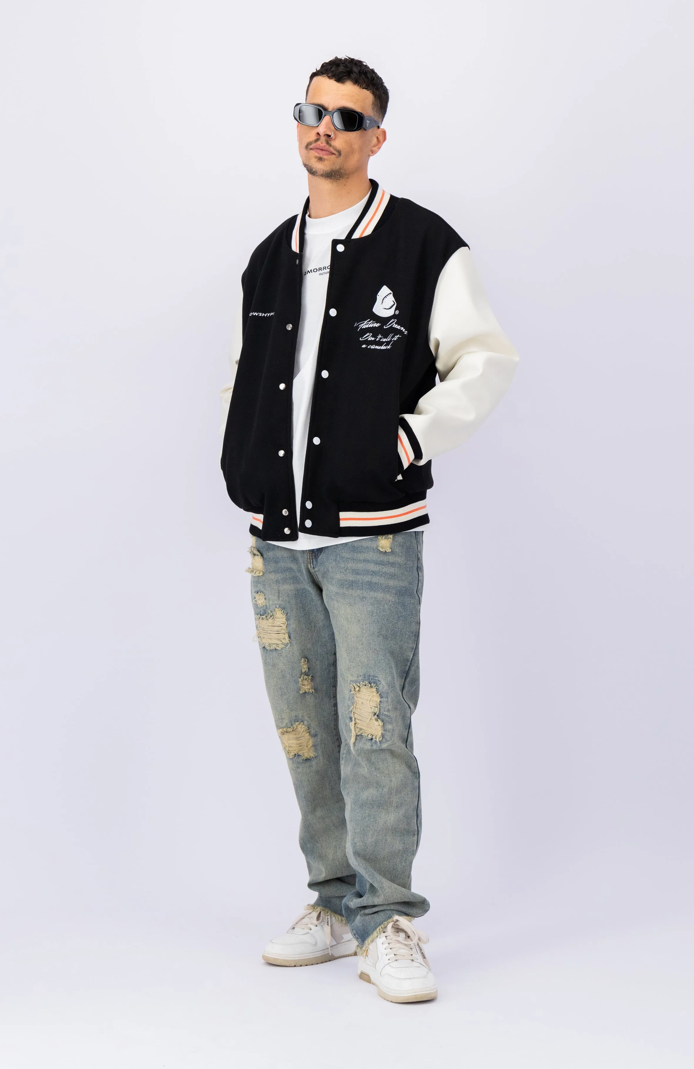 2Morrowshype Comeback Varsity Jacket Zwart