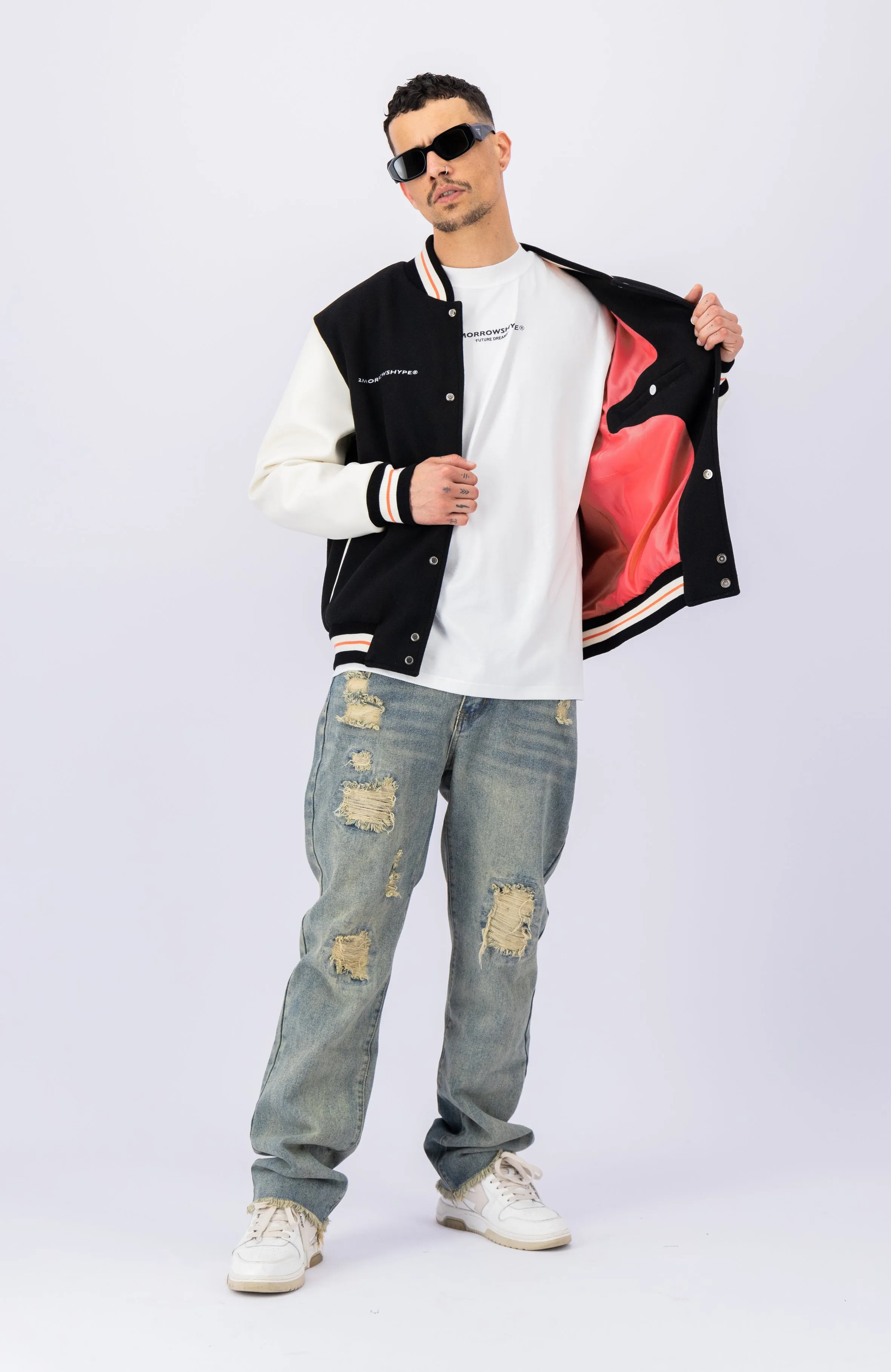 2Morrowshype Comeback Varsity Jacket Zwart