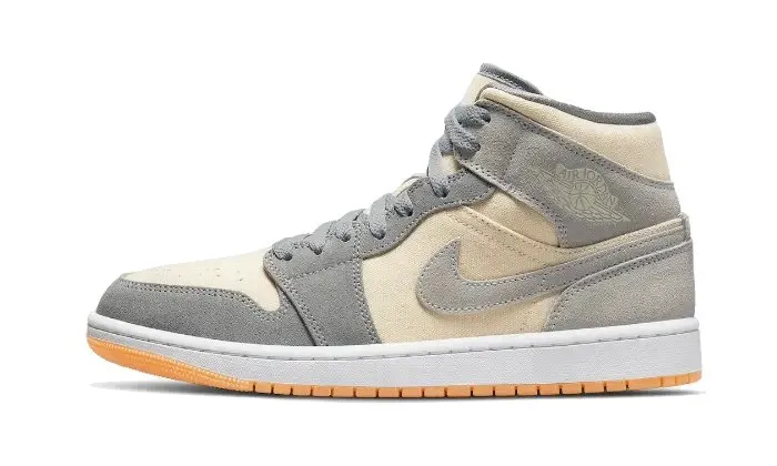 Air Jordan 1 Mid Coconut Milk Particle Grey