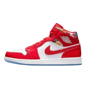 Air Jordan 1 Mid Red Patent