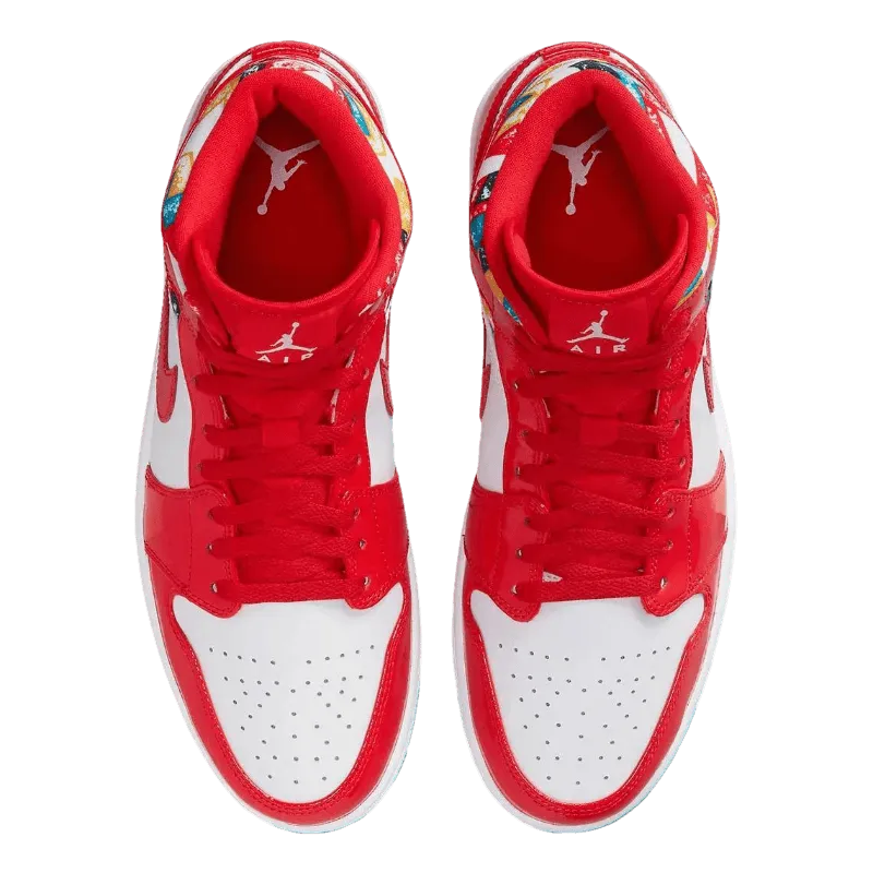 Air Jordan 1 Mid Red Patent