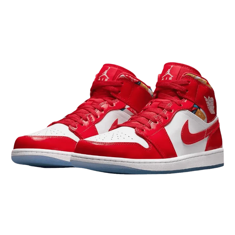 Air Jordan 1 Mid Red Patent