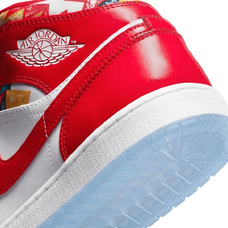 Air Jordan 1 Mid Red Patent