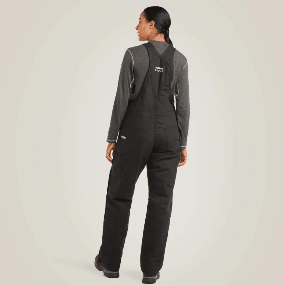 Ariat Women's Black Rebar Duracanvas Stretch Insulated Bib Coveralls 10036669