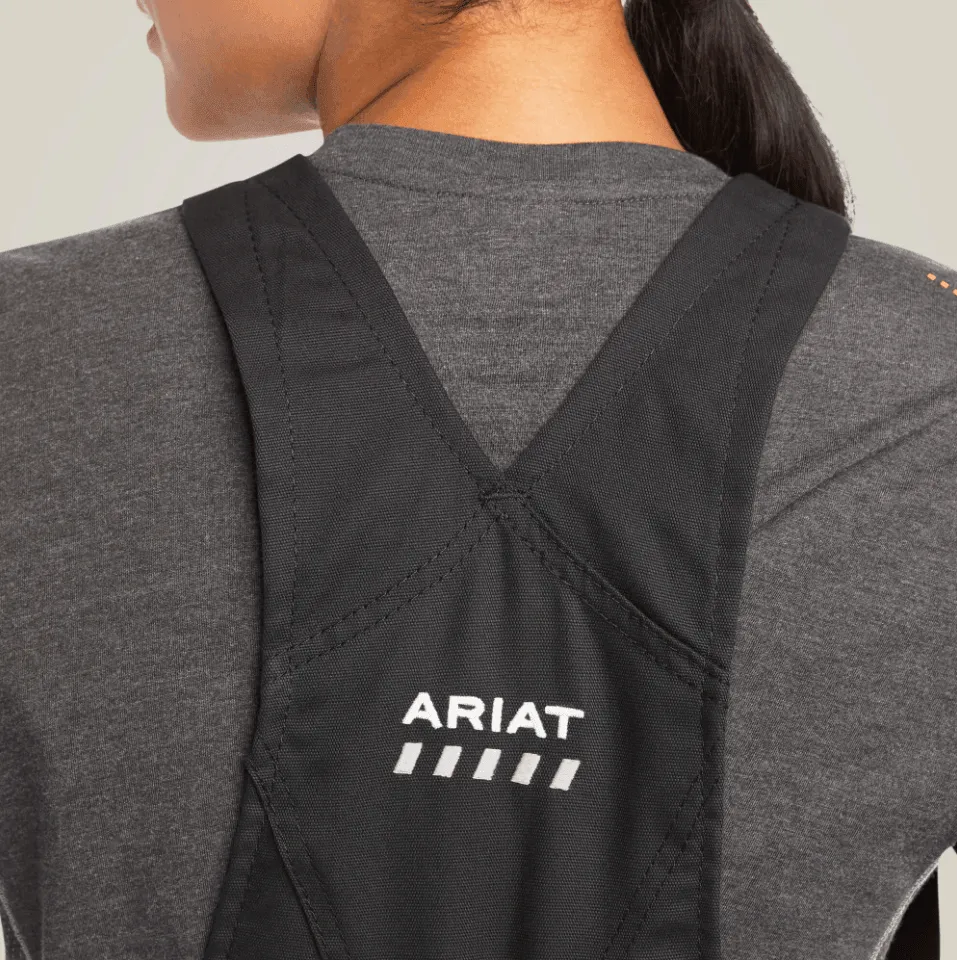 Ariat Women's Black Rebar Duracanvas Stretch Insulated Bib Coveralls 10036669