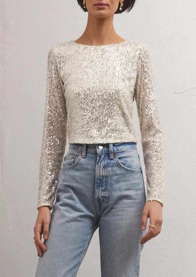 Aurora Sequin Top