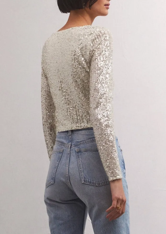 Aurora Sequin Top