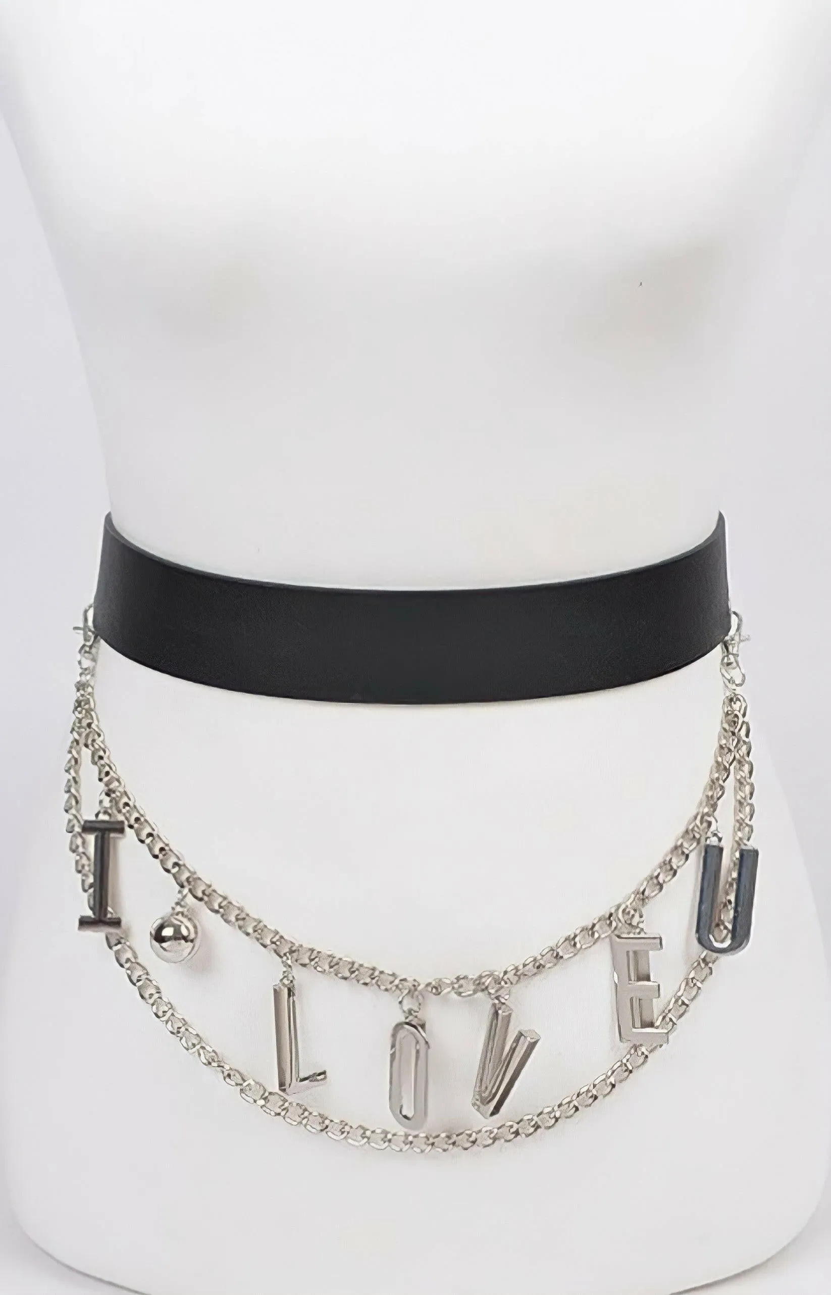 Banded Love Chain Belt