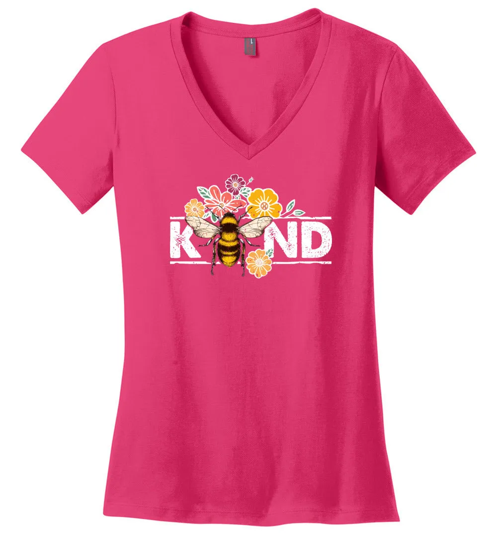 Bee Kind Ladies V-necks