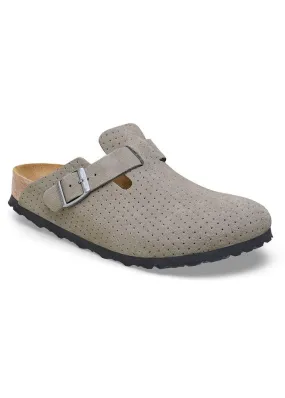 Birkenstock Boston Dotted Suede 1027060 Stone Coin