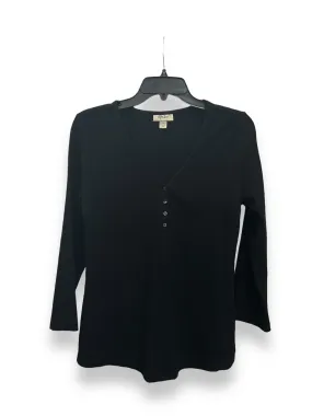 Black Top Long Sleeve Style And Company, Size M