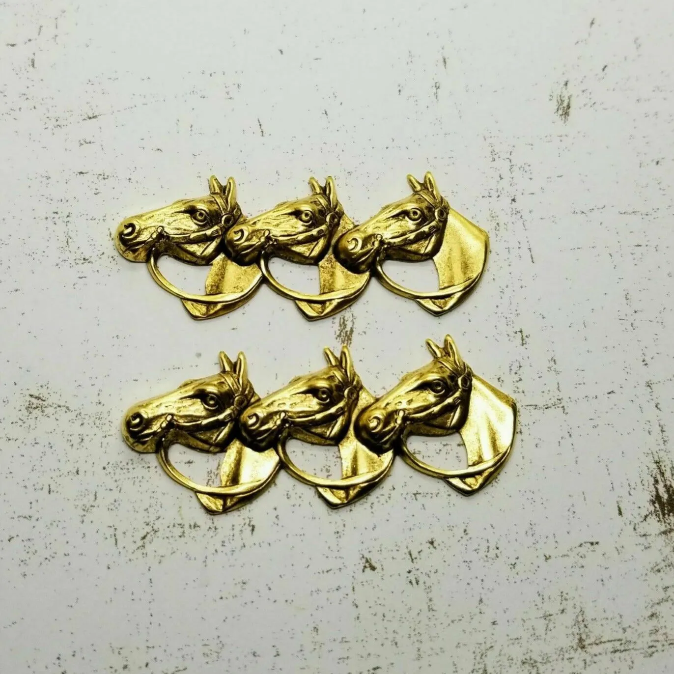 Brass Horse Trio Findings x 2 - 5005S.