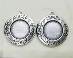 Brass Locket With 18mm Setting x 2 - 3601RW.