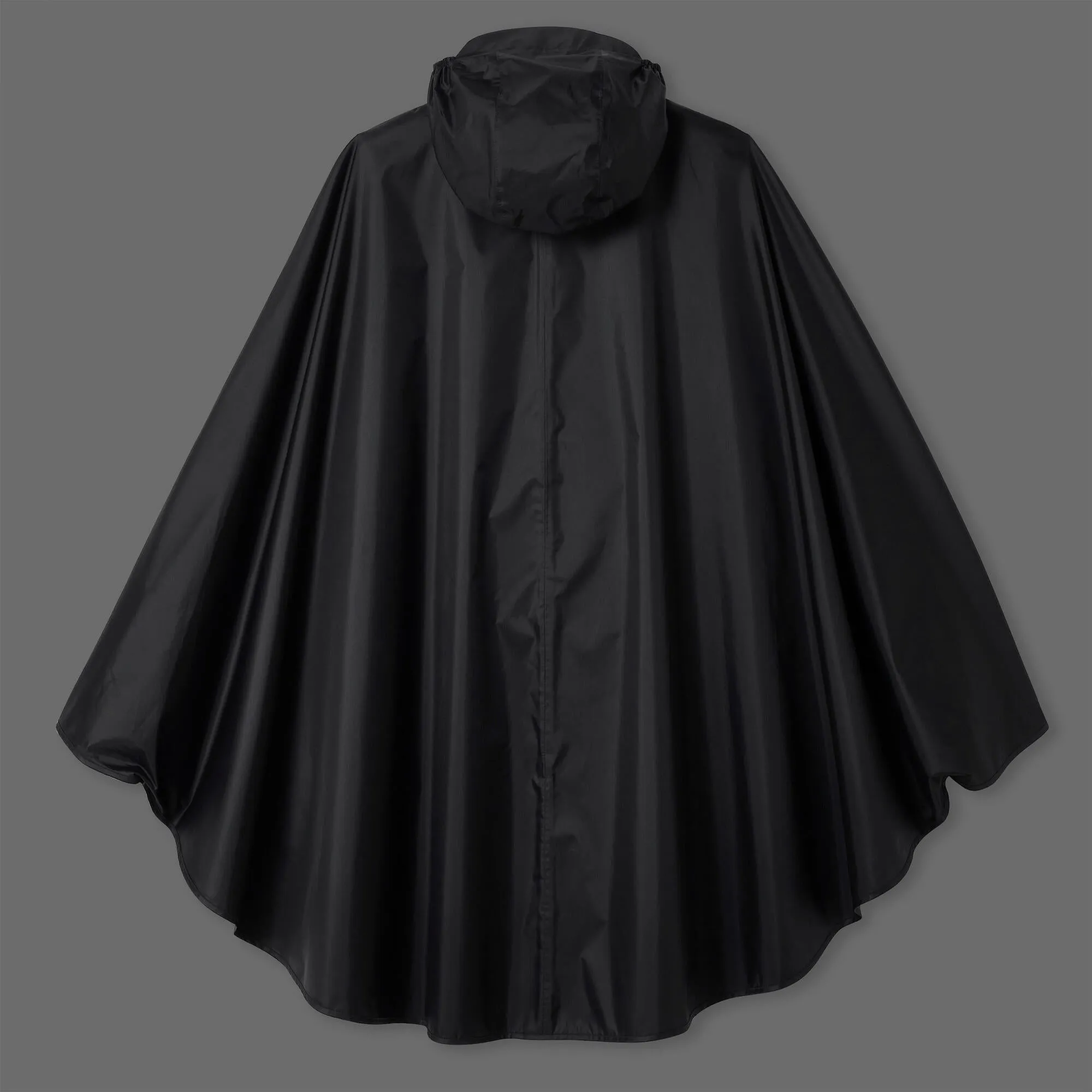 Btwin 100 City Cycling Rain Poncho - Black