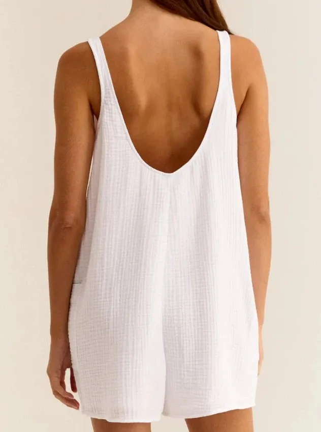 Calibri Romper - White