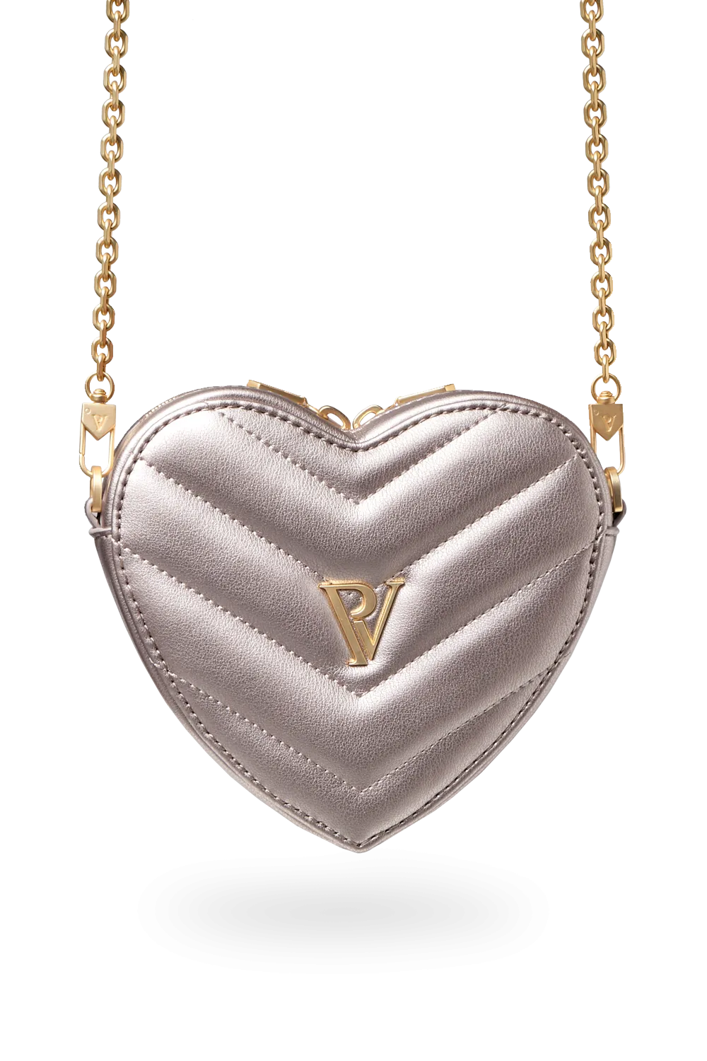 Candice Heart Bag Metallic