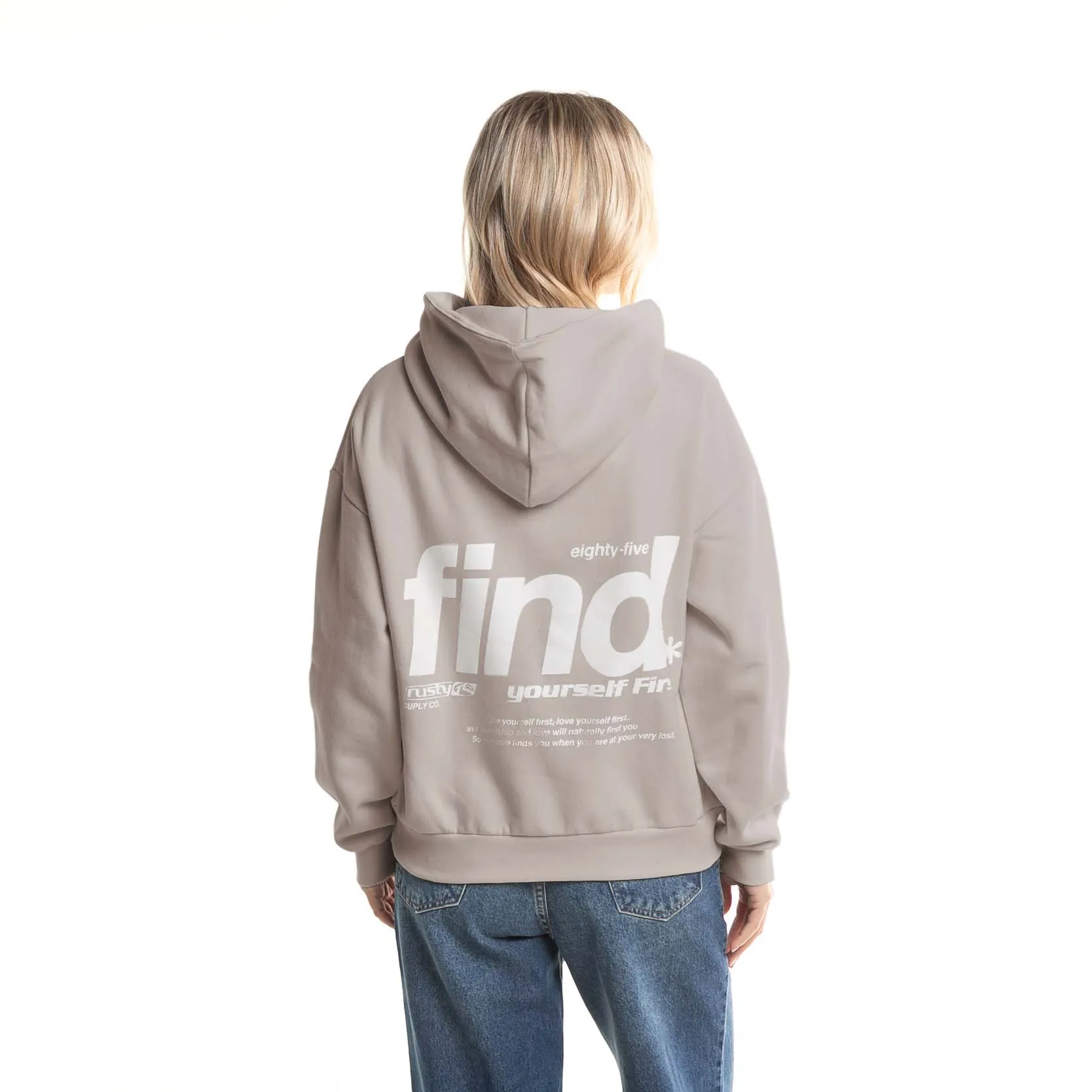 Canguro Rusty Find Yourself Relaxed Hood Ld Grey Cloud