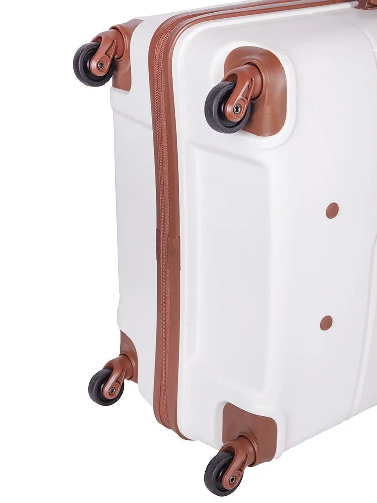 Cellini Spinn 74cm 4 Wheel Trolley Case | White