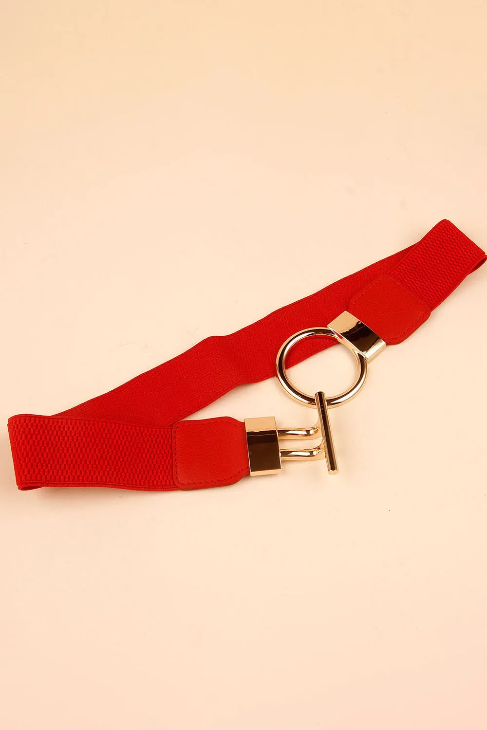 Circle Buckle Vegan Belt ( 3 Colors)