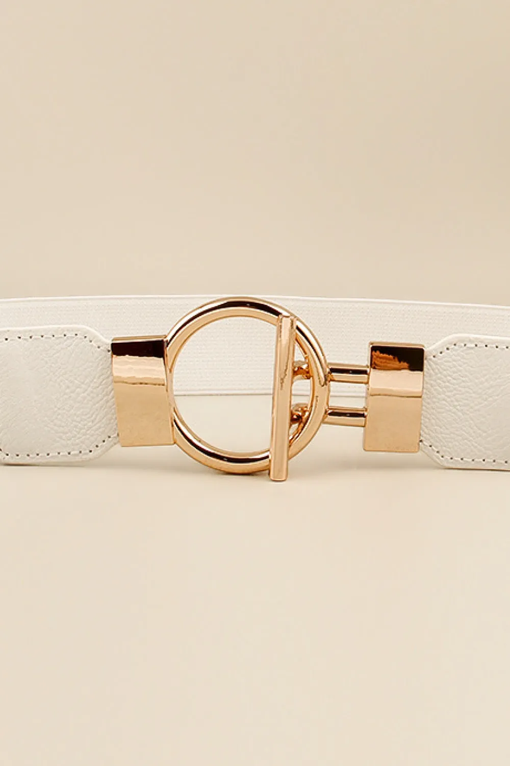 Circle Buckle Vegan Belt ( 3 Colors)