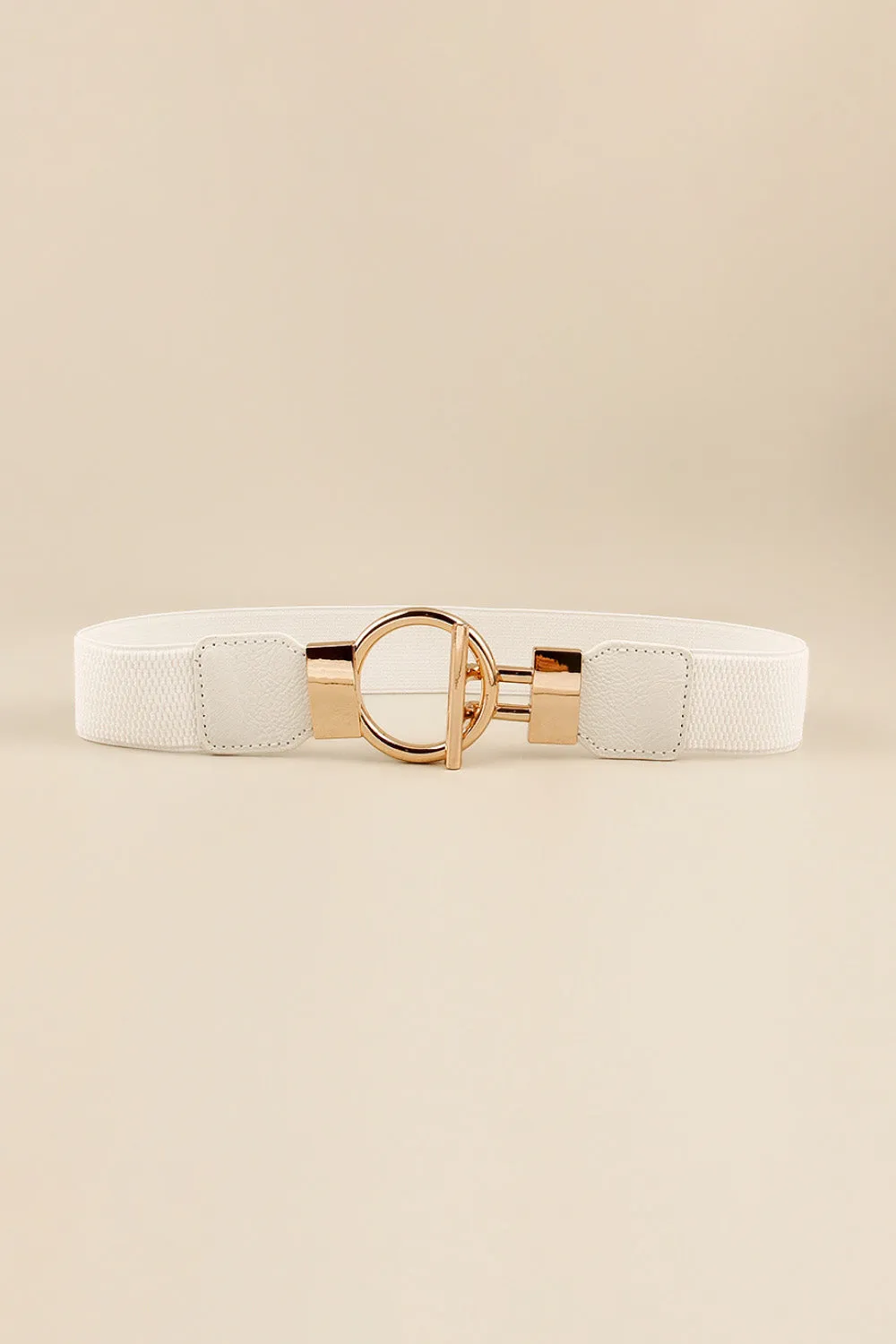 Circle Buckle Vegan Belt ( 3 Colors)