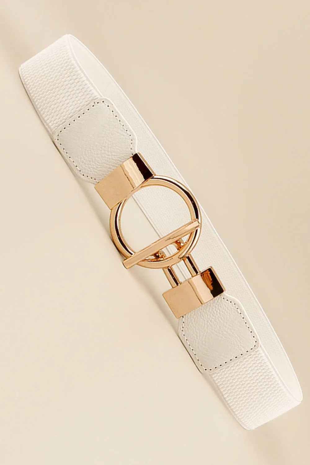 Circle Buckle Vegan Belt ( 3 Colors)