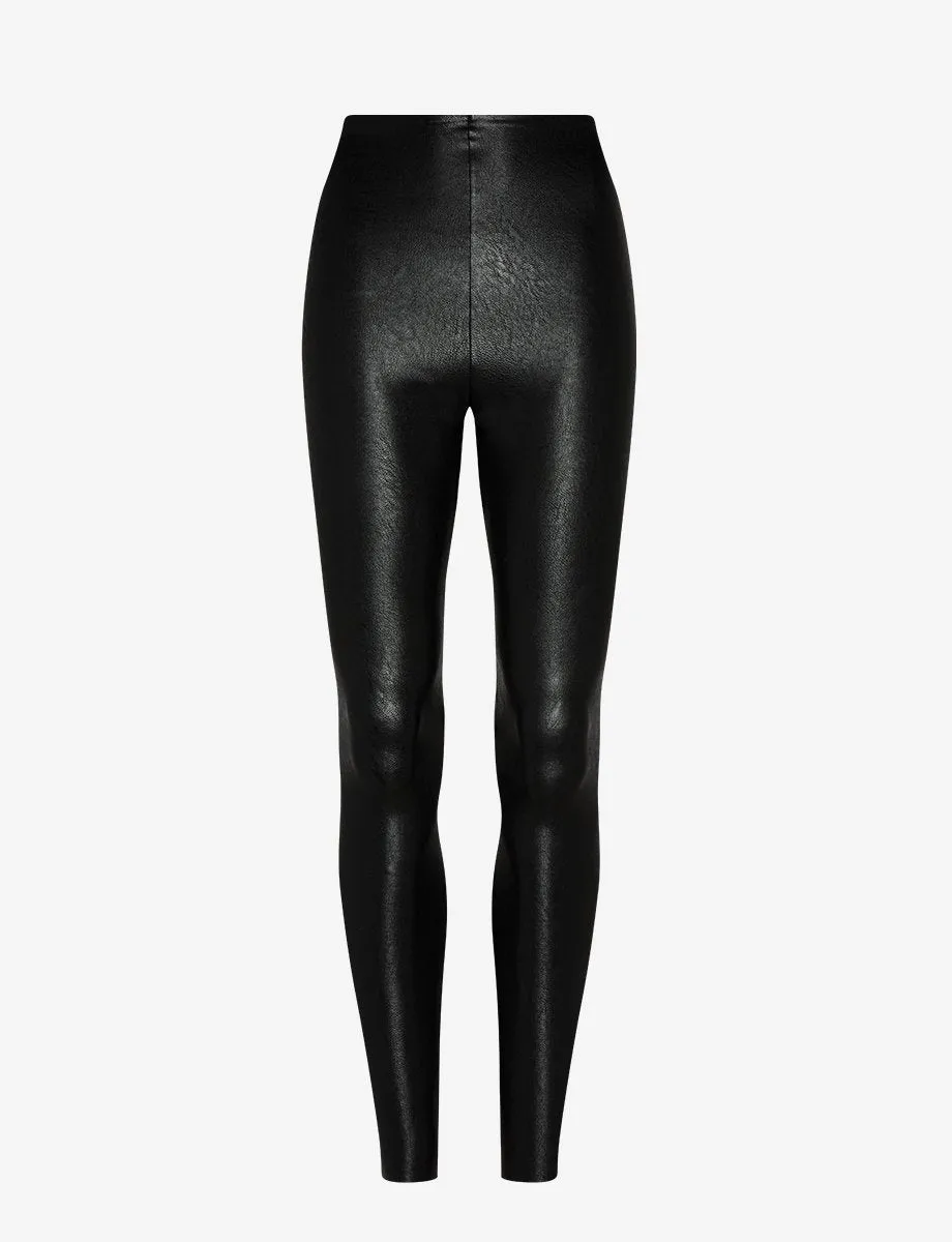 Commando 7/8 Faux Leather Legging in Black