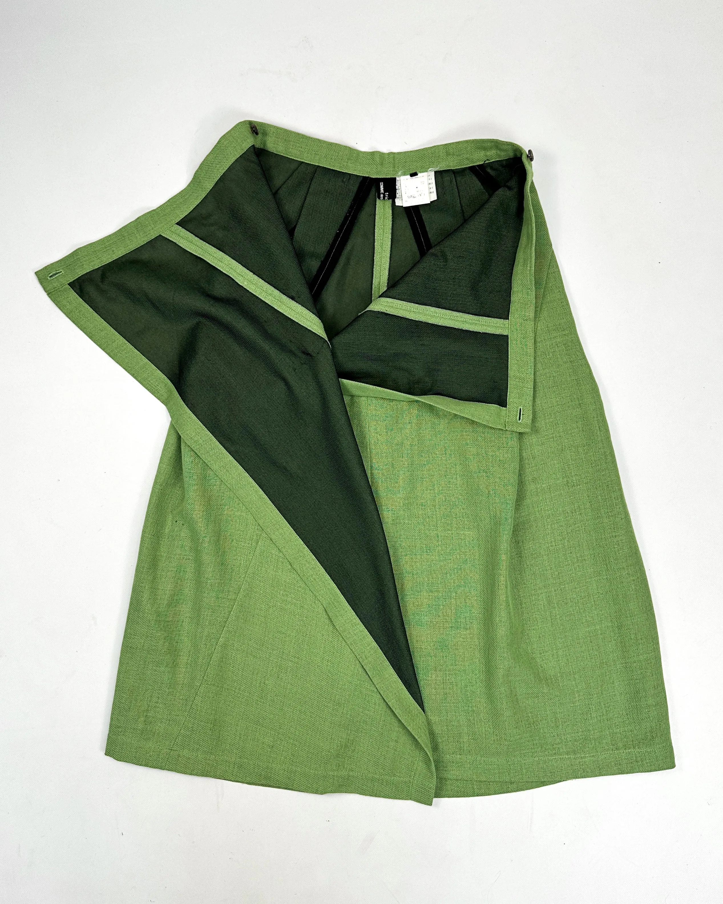 Comme des Garçons Tricot Green 1 Piece Maxi Skirt 1994