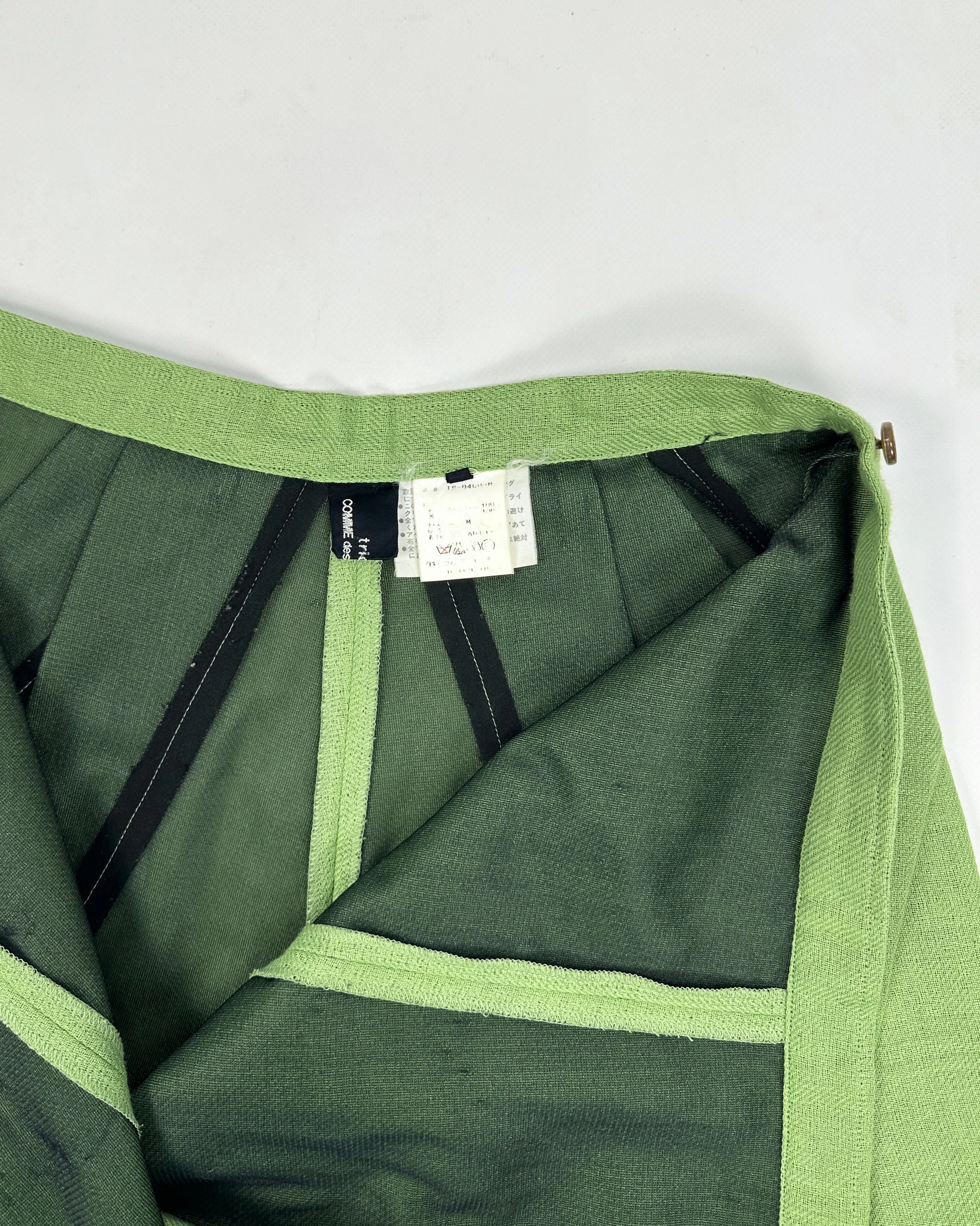 Comme des Garçons Tricot Green 1 Piece Maxi Skirt 1994