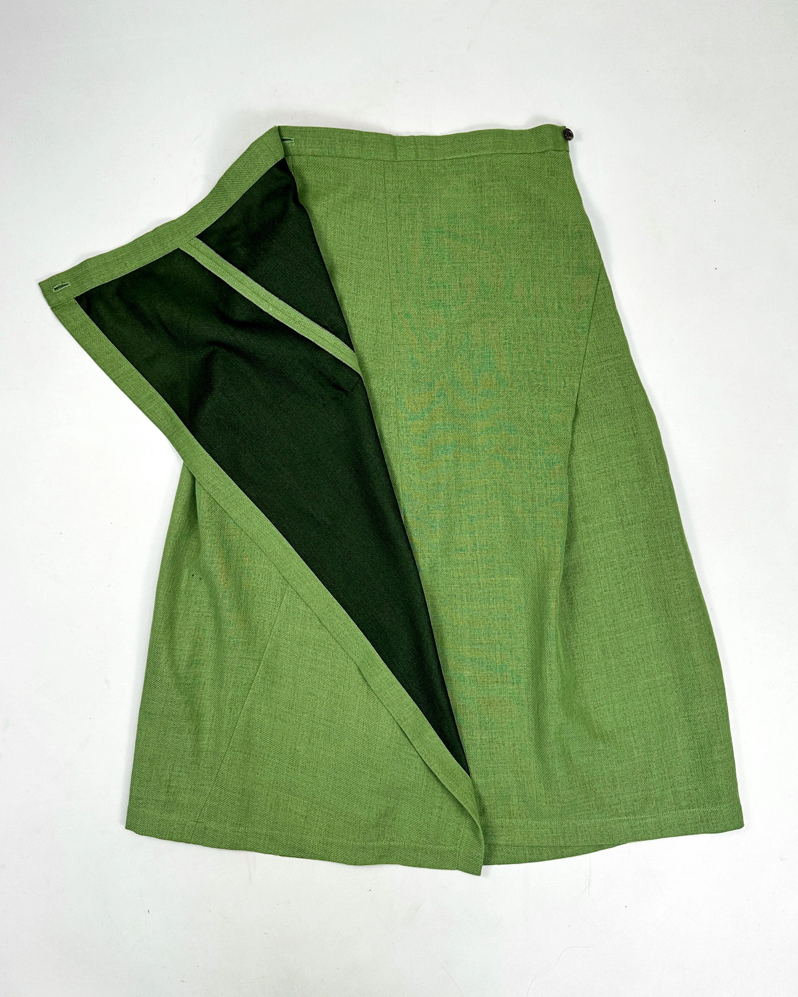 Comme des Garçons Tricot Green 1 Piece Maxi Skirt 1994