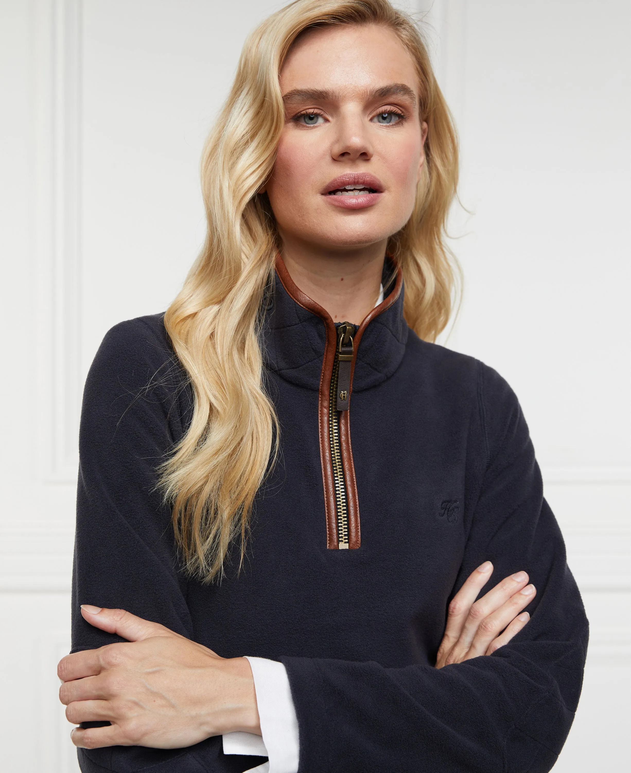 Country Fleece Half Zip - Ink Navy