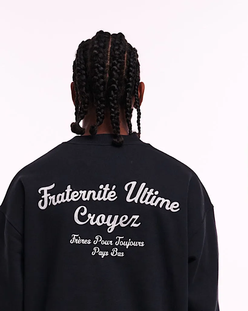 Croyez Fraternite Sweater Zwart