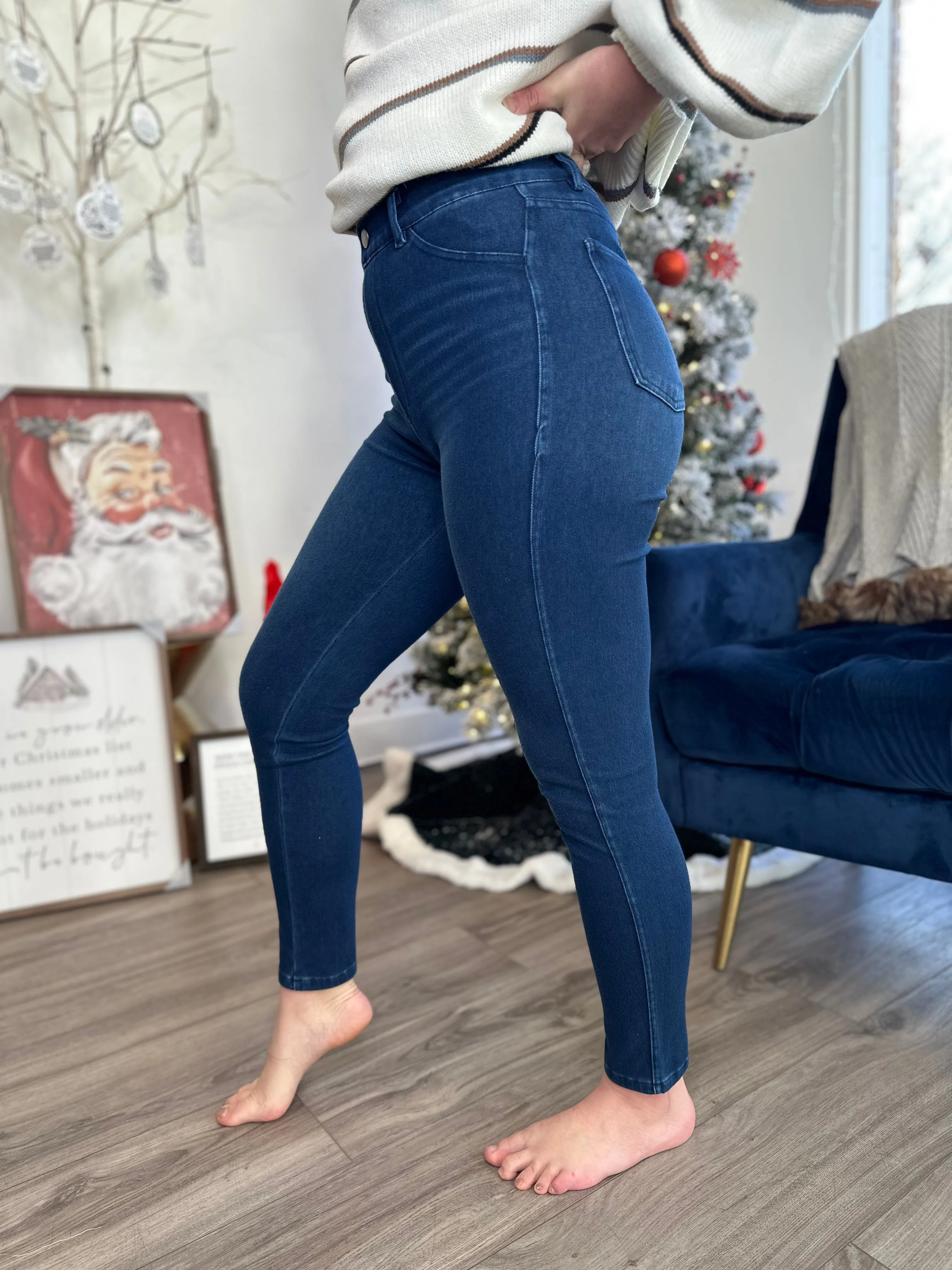 Denim Wash Jeggings