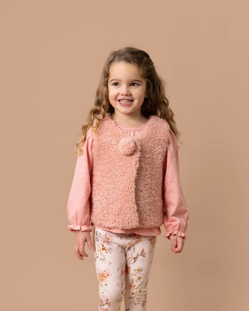 DOTTI POM POM VEST 3-7 YRS