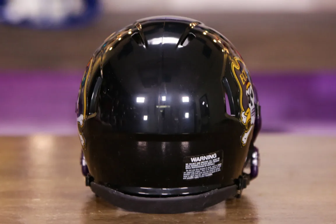 East Carolina Pirates Riddell Speed Mini Helmet - Black