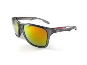 East Village Sporty 'putney' Square Grey Revo Lens Sunglass