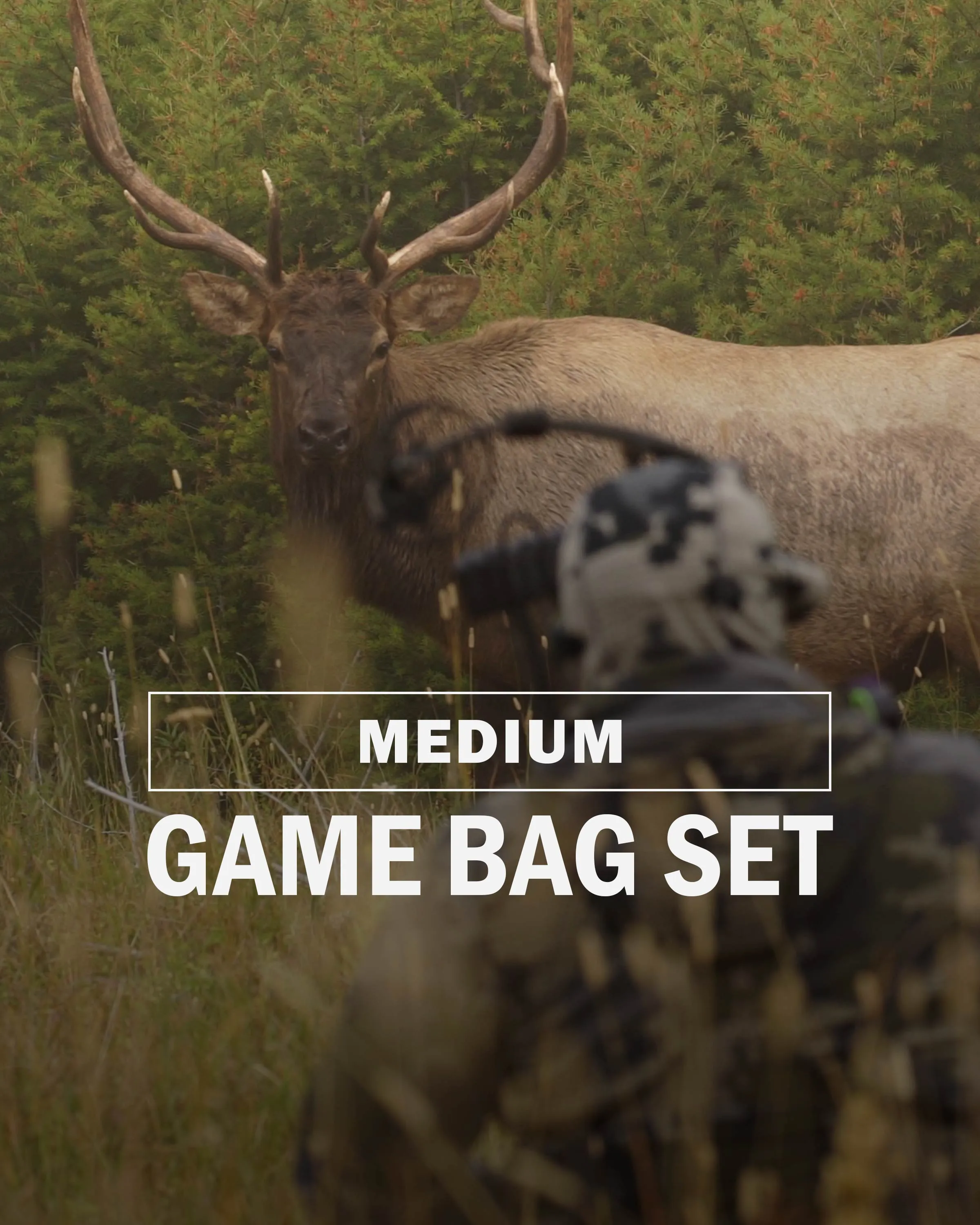 Elk/Caribou Large Game Bag Set | White-Orange