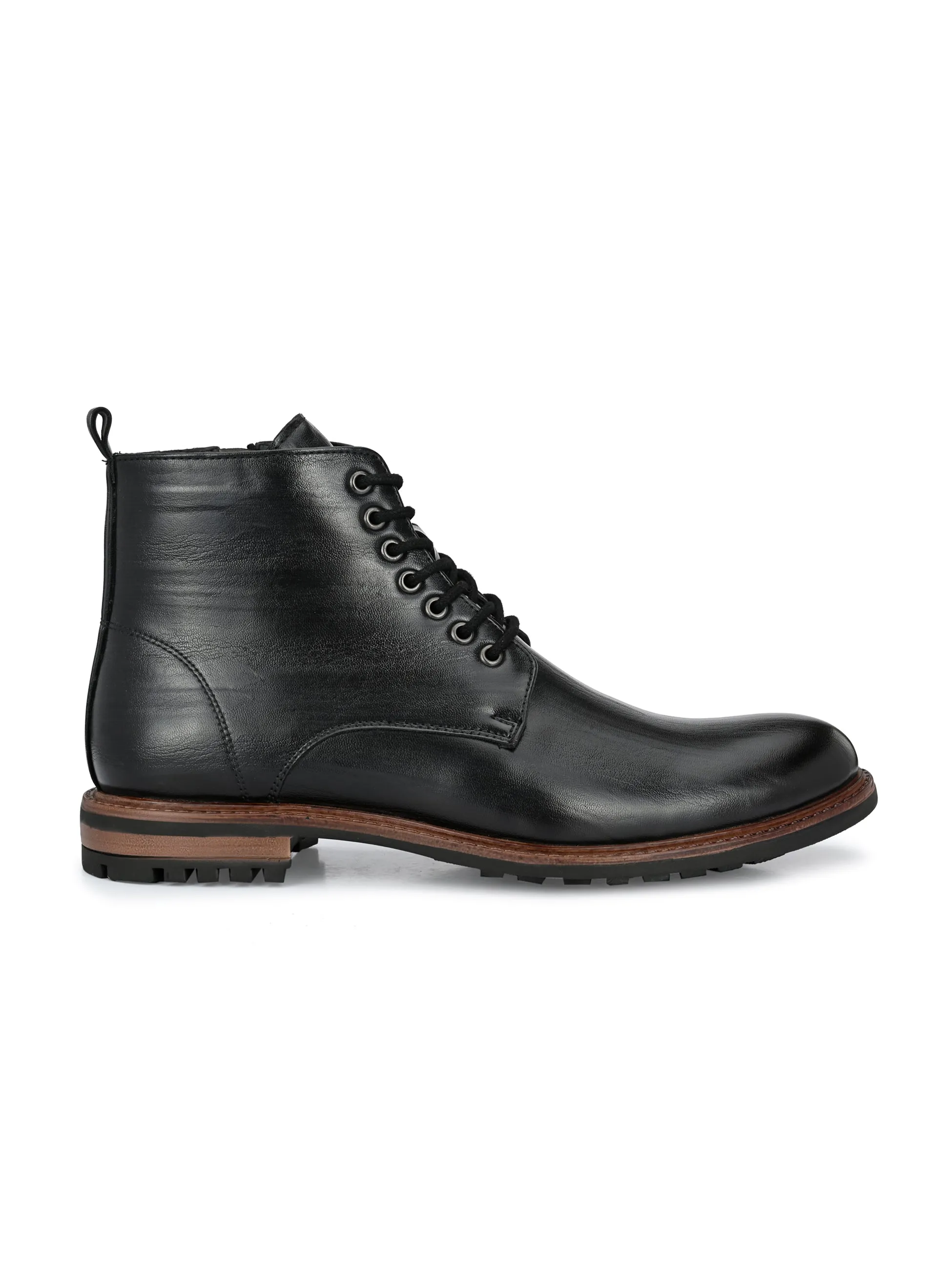 Howard Black High Top Ankle Boots