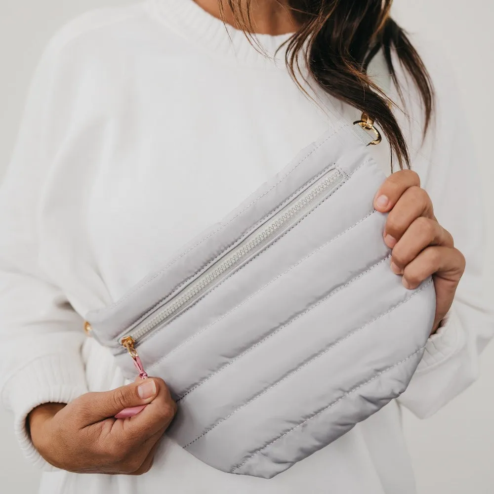 Jolie Puffer Belt Bag - Grey