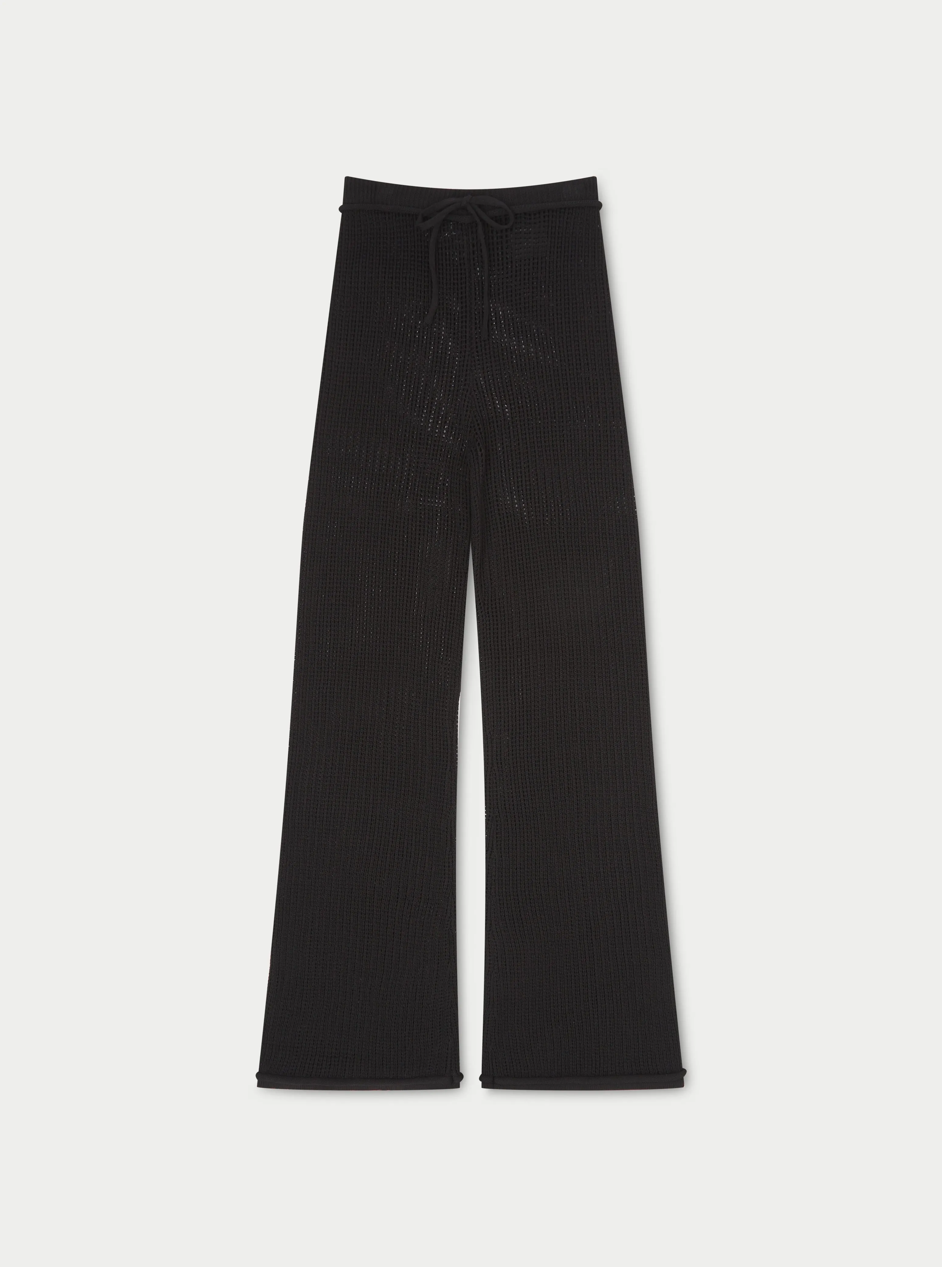 KNITTED TROUSERS - BLACK