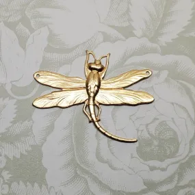 Large Brass Dragonfly With Holes x 1 - 8000GB.