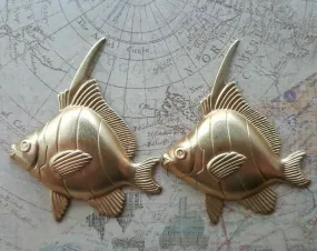 Large Brass Fish Stampings - 5994RAT.