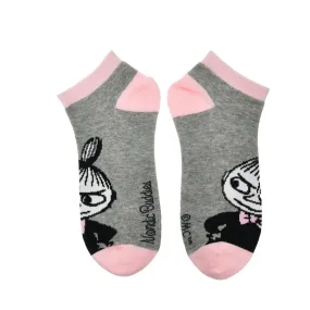 Little My Ladies Ankle Socks Grey-peach - Nordicbuddies