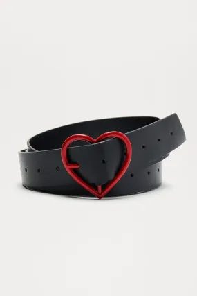 Loving On Me Belt - Black/Red