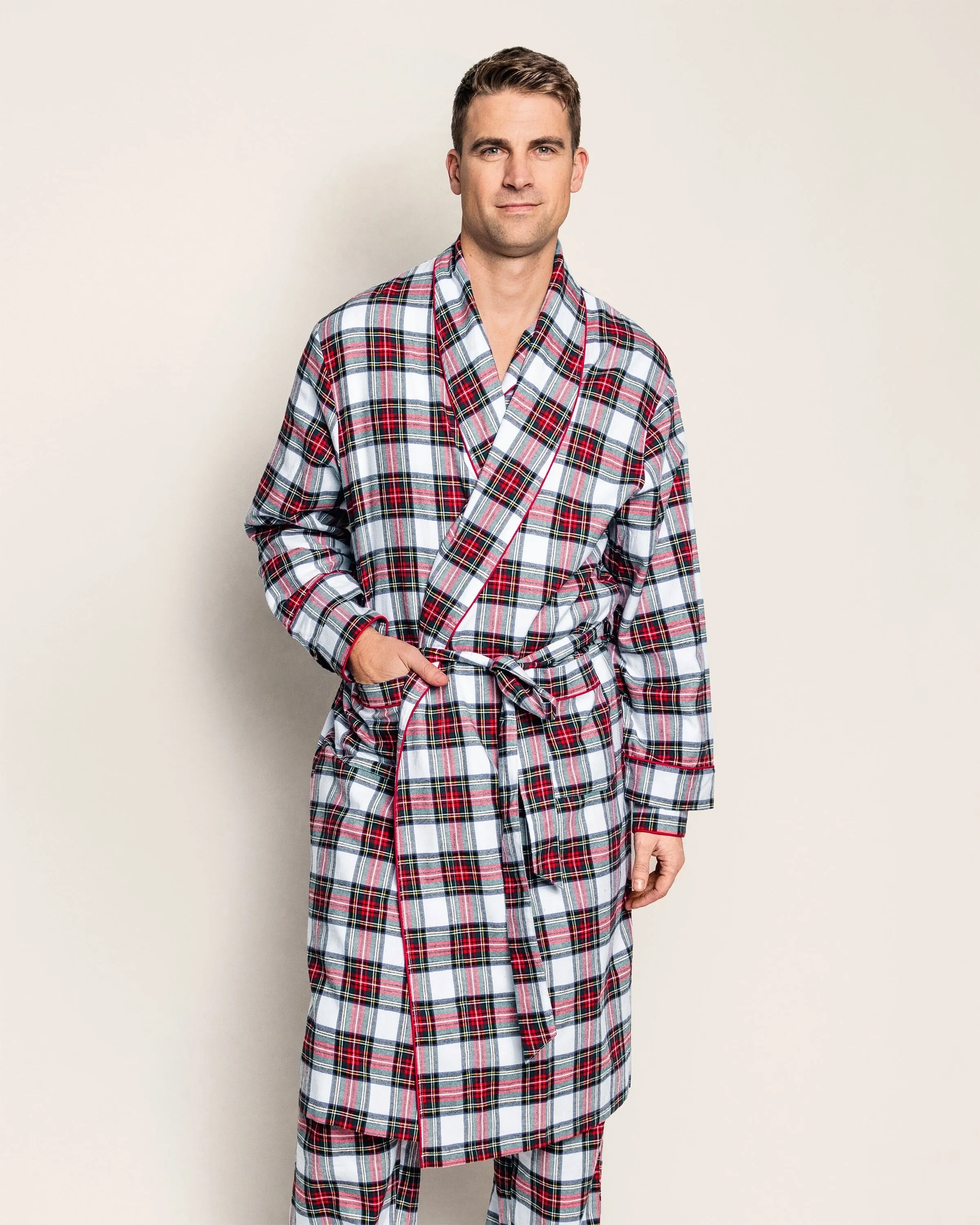 Men's Brushed Cotton Robe | Balmoral Tartan