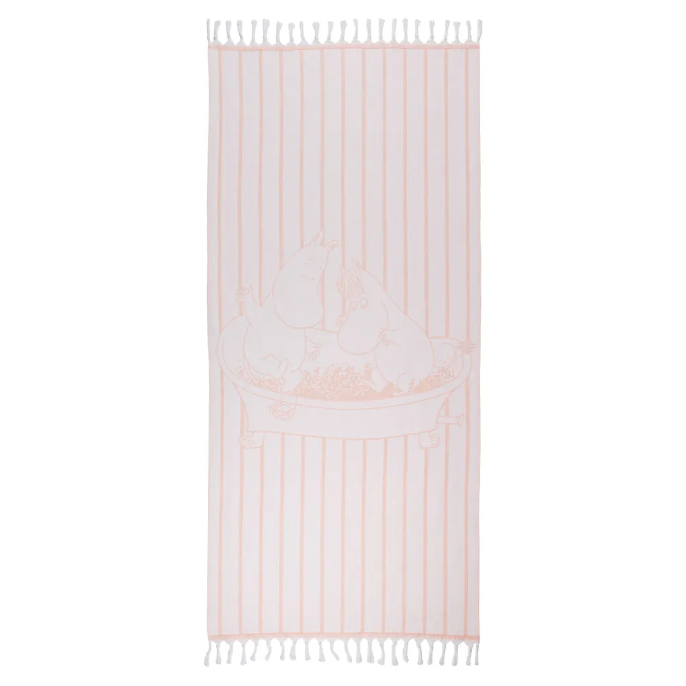 Moomin Beach Hammam Towel Pink 80x150cm - Moomin Arabia