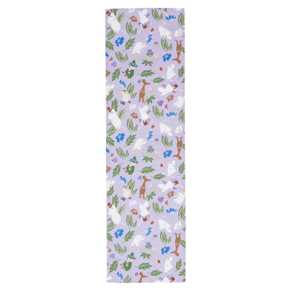 Moomin Flower Garden Table Runner Purple - Moomin Arabia